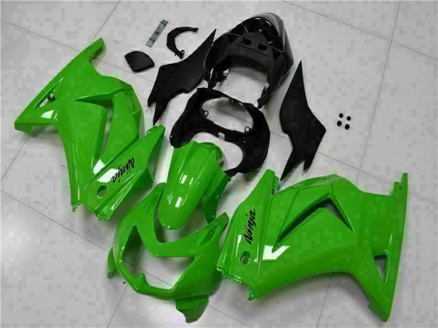 Verde Preto Ninja Abs Plásticos EX250 2008-2012 Verde Preto Ninja Abs Plásticos EX250 2008-2012