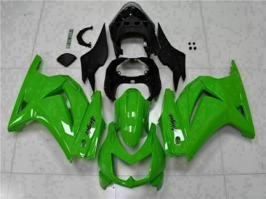 Verde Preto Ninja Abs Plásticos EX250 2008-2012