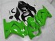 Verde Preto Ninja Abs Plásticos EX250 2008-2012 Verde Preto Ninja Abs Plásticos EX250 2008-2012