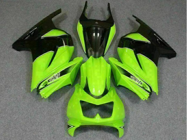 Verde Preto Ninja Carenagem & Plástico EX250 2008-2012 Verde Preto Ninja Carenagem & Plástico EX250 2008-2012