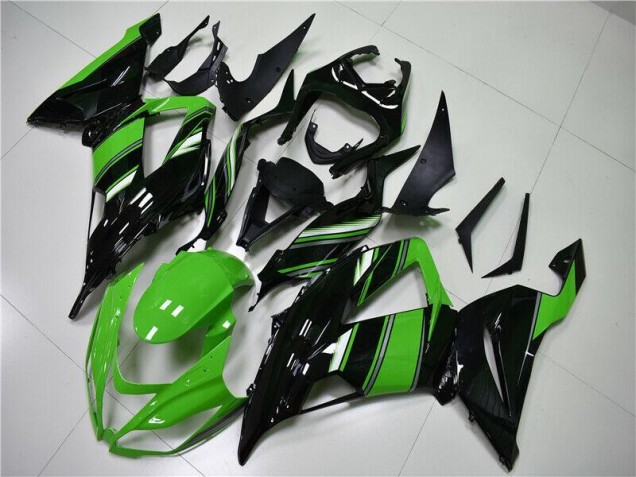 Verde Preto Plásticos ZX6R 2013-2018 Verde Preto Plásticos ZX6R 2013-2018