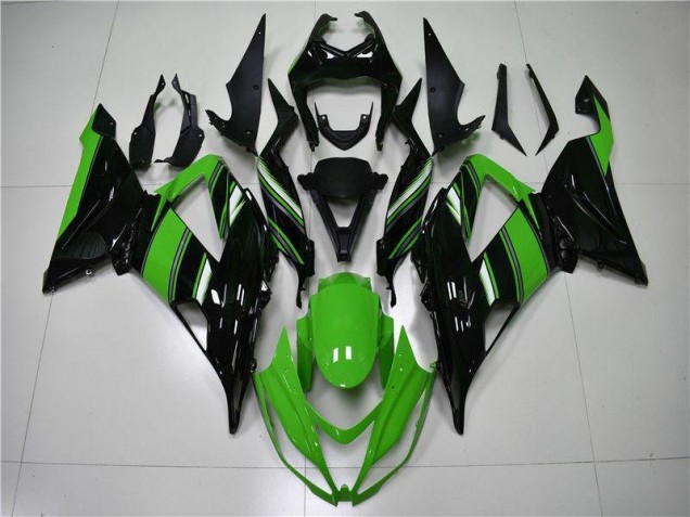 Verde Preto Plásticos ZX6R 2013-2018 Verde Preto Plásticos ZX6R 2013-2018