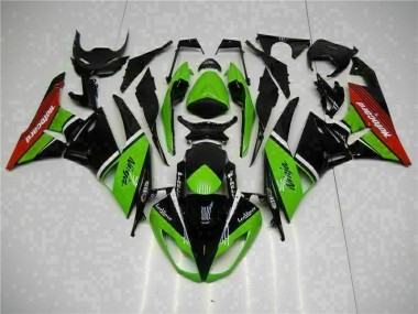 Verde Preto Vermelho Carenagem ZX6R 2009-2012