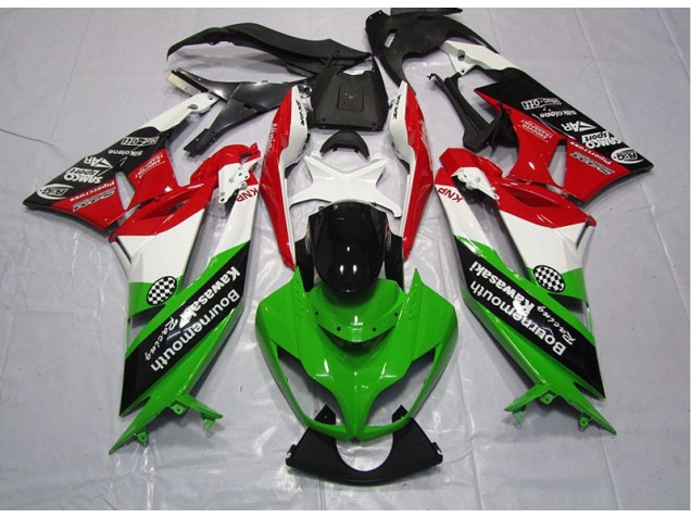 Verde Vermelho Carenagem ZX6R 2009-2012 Verde Vermelho Carenagem ZX6R 2009-2012