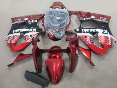 Vermelho Abs Kits Completos Carenagem ZX6R 2000-2002