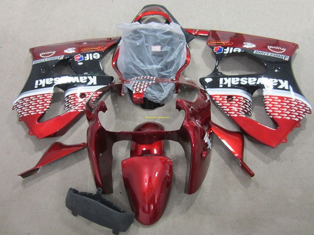 Vermelho Abs Kits Completos Carenagem ZX6R 2000-2002 Vermelho Abs Kits Completos Carenagem ZX6R 2000-2002