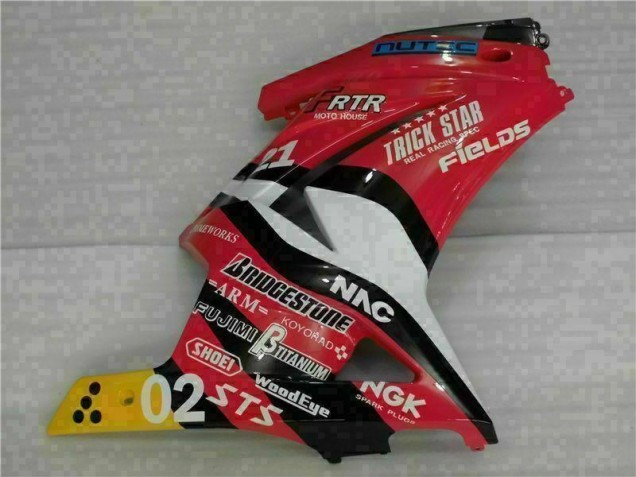 Vermelho Amarelo Carenagem EX250 2008-2012 Vermelho Amarelo Carenagem EX250 2008-2012