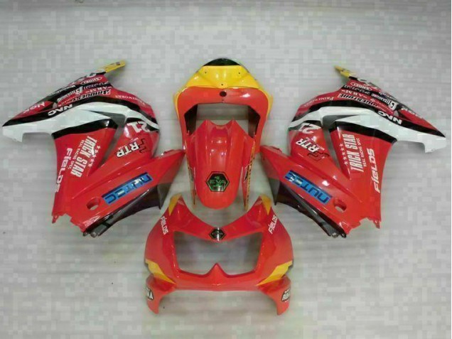 Vermelho Amarelo Carenagem EX250 2008-2012 Vermelho Amarelo Carenagem EX250 2008-2012