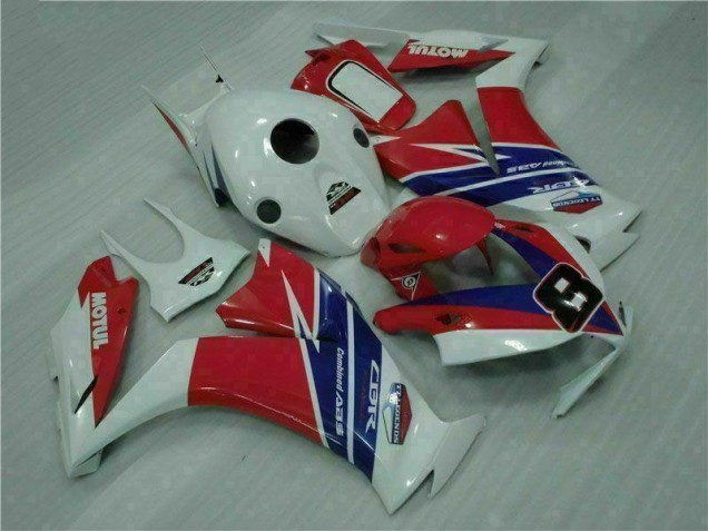 Vermelho Azul Branco Carenagem CBR 1000RR 2012-2016 Vermelho Azul Branco Carenagem CBR 1000RR 2012-2016
