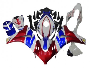 Vermelho Azul Branco Carenagem CBR 600RR 2009-2012