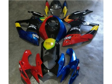 Vermelho Azul Carenagem GSXR 600 / 750 K6 2006-2007