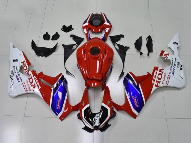 Vermelho Azul HRC Carenagem CBR 1000RR 2017-2023 Vermelho Azul HRC Carenagem CBR 1000RR 2017-2023