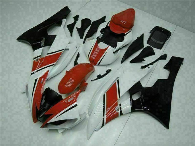 Vermelho Branco Abs Plástico R6 2006-2007 Vermelho Branco Abs Plástico R6 2006-2007