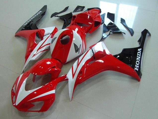 Vermelho Branco Abs Plásticos CBR 1000RR 2006-2007 Vermelho Branco Abs Plásticos CBR 1000RR 2006-2007