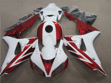 Vermelho Branco Abs Plásticos CBR 1000RR 2006-2007