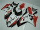 Vermelho Branco Abs Plásticos GSXR 1000 K7 2007-2008