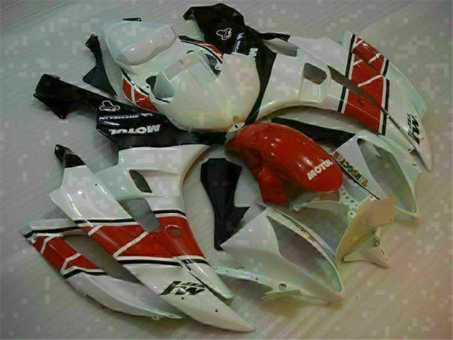 Vermelho Branco Abs Plásticos R6 2006-2007 Vermelho Branco Abs Plásticos R6 2006-2007