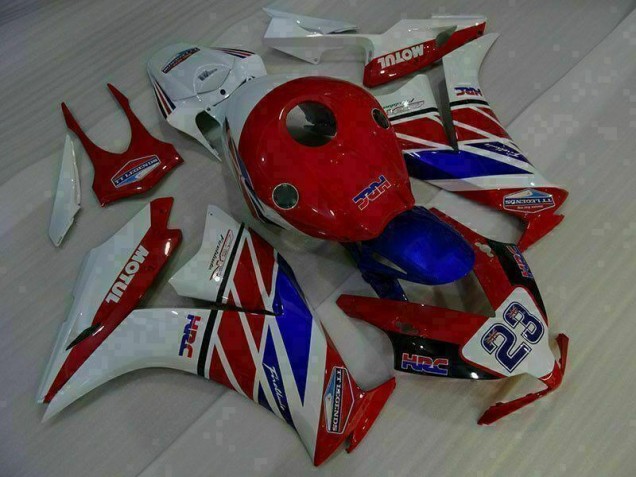 Vermelho Branco Azul 23 Carenagem CBR 1000RR 2012-2016 Vermelho Branco Azul 23 Carenagem CBR 1000RR 2012-2016