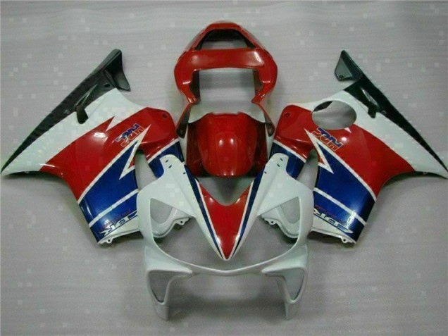 Vermelho Branco Azul Carenagem CBR 600 F4i 2001-2003 Vermelho Branco Azul Carenagem CBR 600 F4i 2001-2003