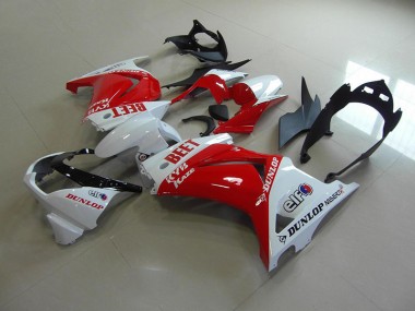 Vermelho Branco BEET Carenagem ZX 250R 2008-2012
