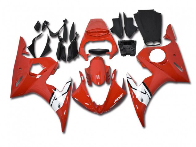 Vermelho Branco Carenagem & Plástico R6 2003-2005