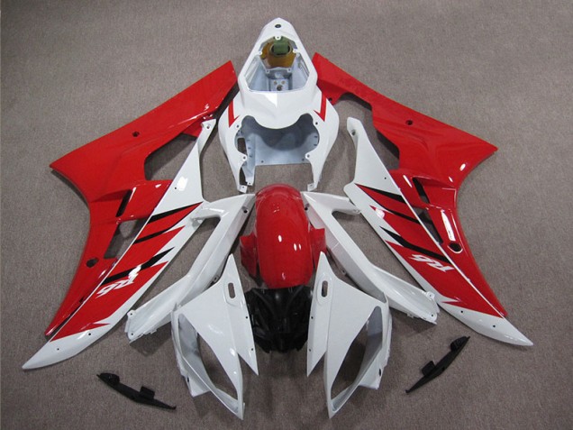 Vermelho Branco Carenagem & Plástico R6 2006-2007 Vermelho Branco Carenagem & Plástico R6 2006-2007