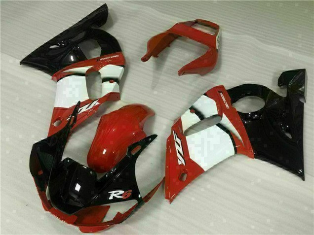 Vermelho Branco Carenagem R6 1998-2002 Vermelho Branco Carenagem R6 1998-2002