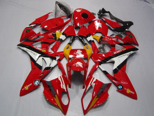 Vermelho Branco Carenagem S1000RR 2009-2014 Vermelho Branco Carenagem S1000RR 2009-2014