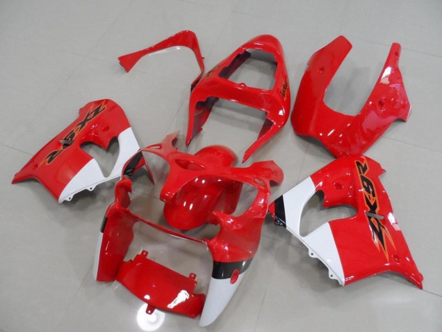 Vermelho & Branco Carenagem ZX9R 2000-2001 Vermelho & Branco Carenagem ZX9R 2000-2001