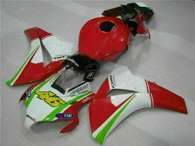 Vermelho Branco Carroçaria CBR 1000RR 2008-2011 Vermelho Branco Carroçaria CBR 1000RR 2008-2011