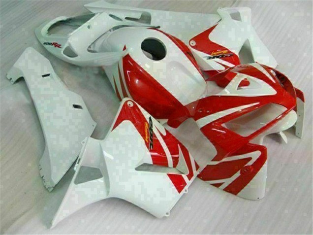Vermelho Branco Carroçaria CBR 600RR 2005-2006 Vermelho Branco Carroçaria CBR 600RR 2005-2006
