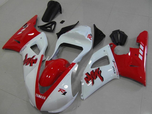 Vermelho Branco Corrida Carenagem R1 2000-2001 Vermelho Branco Corrida Carenagem R1 2000-2001