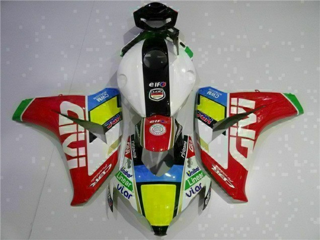 Vermelho Branco Kit Carenagem CBR 1000RR 2008-2011 Vermelho Branco Kit Carenagem CBR 1000RR 2008-2011
