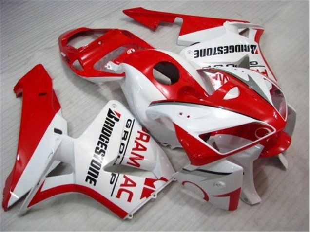 Vermelho Branco Kit Carenagem CBR 600RR 2007-2008 Vermelho Branco Kit Carenagem CBR 600RR 2007-2008