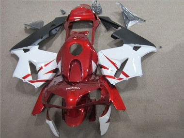 Vermelho Branco Kit Completo Carenagem CBR 600RR 2005-2006
