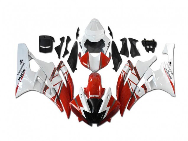 Vermelho Branco Kit Completo Carenagem R1 2007-2008 Vermelho Branco Kit Completo Carenagem R1 2007-2008