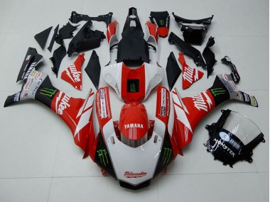 Vermelho Branco Monster Carenagem R1 2015-2019