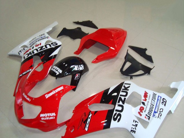 Vermelho Branco Motul Carenagem GSXR 750 K1 K2 K3 2001-2003