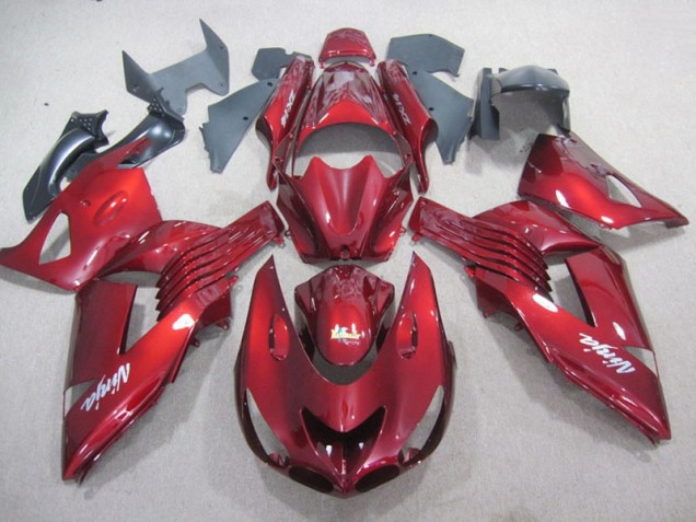 Vermelho Branco Ninja Decalque Carenagem ZX14R ZZR 1400 2006-2011 Vermelho Branco Ninja Decalque Carenagem ZX14R ZZR 1400 2006-2011