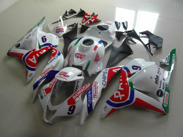 Vermelho Branco Pata Carenagem CBR 600RR 2009-2012 Vermelho Branco Pata Carenagem CBR 600RR 2009-2012