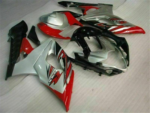Vermelho Branco Plástico GSXR 1000 K5 2005-2006 Vermelho Branco Plástico GSXR 1000 K5 2005-2006