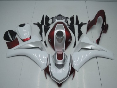 Vermelho Branco & Prata Carenagem CBR 1000RR 2008-2011