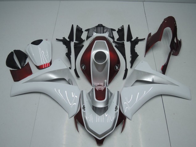 Vermelho Branco & Prata Carenagem CBR 1000RR 2008-2011 Vermelho Branco & Prata Carenagem CBR 1000RR 2008-2011