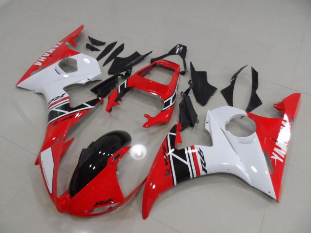 Vermelho & Branco & Preto Carenagem R6 2003-2005 Vermelho & Branco & Preto Carenagem R6 2003-2005