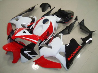 Vermelho Branco Preto Injeção Kit Carenagem CBR 600RR 2005-2006