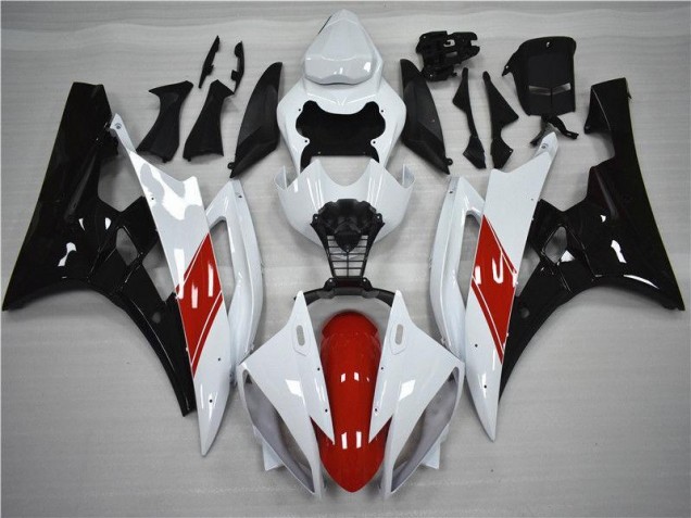 Vermelho Branco Preto Kits Carenagem R6 2006-2007 Vermelho Branco Preto Kits Carenagem R6 2006-2007
