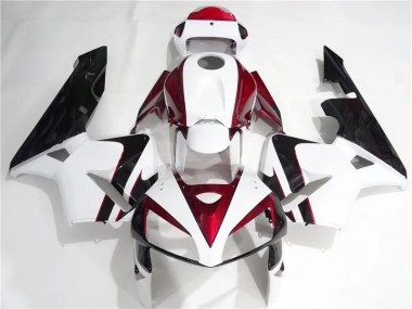 Vermelho Branco Preto Kits Completo Carenagem CBR 600RR 2005-2006