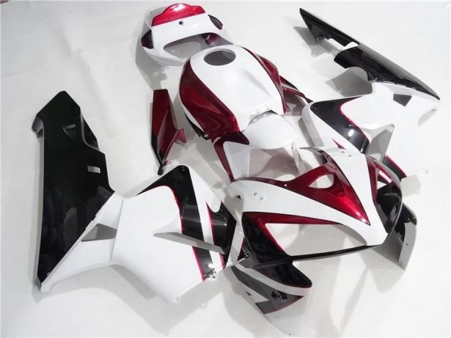 Vermelho Branco Preto Kits Completo Carenagem CBR 600RR 2005-2006
