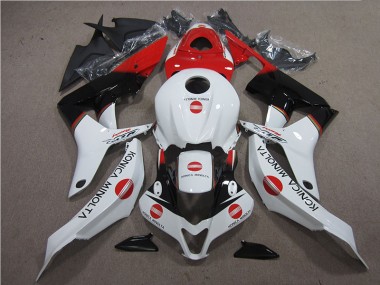 Vermelho Branco Preto Konica Minolta Carenagem CBR 600RR 2007-2008