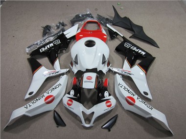 Vermelho Branco Preto Konica Minolta MAPEI Carenagem CBR 600RR 2007-2008